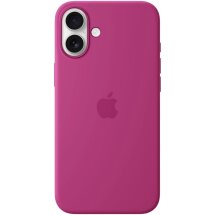 Оригинальный чехол Silicone Case with MagSafe для iPhone 16 Plus (MYYE3) - Fuchsia: фото 1 из 6