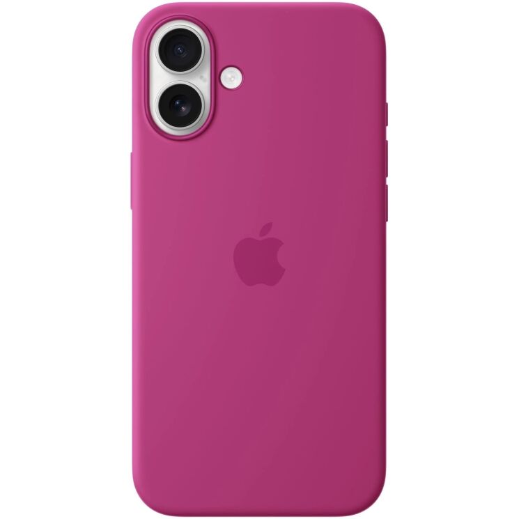 Оригинальный чехол Silicone Case with MagSafe для iPhone 16 Plus (MYYE3) - Fuchsia: фото 1 из 6