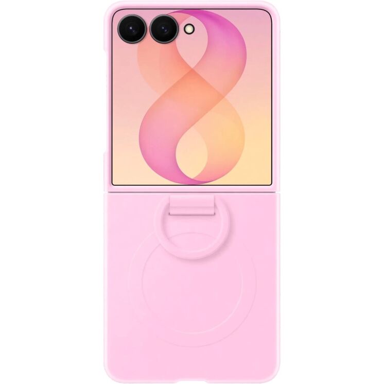 Оригінальний чохол Silicone Ring Magnet для Samsung Galaxy Flip 8 (EF-EF776CVEGUA) - Pink: фото 2 з 5