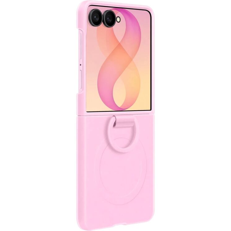 Оригінальний чохол Silicone Ring Magnet для Samsung Galaxy Flip 8 (EF-EF776CVEGUA) - Pink: фото 1 з 5