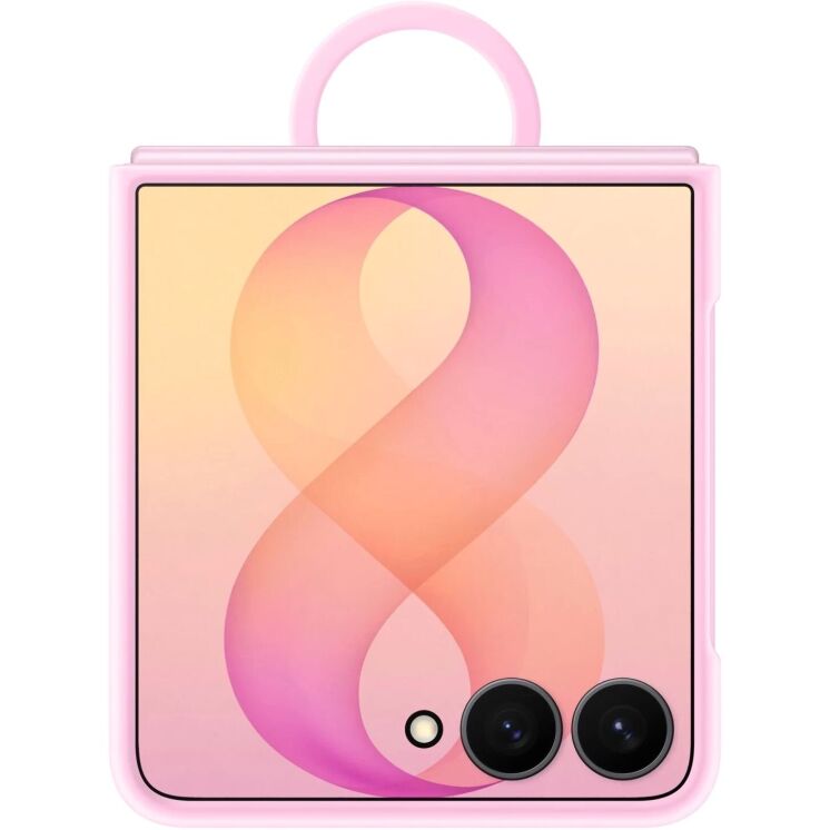 Оригінальний чохол Silicone Ring Magnet для Samsung Galaxy Flip 8 (EF-EF776CVEGUA) - Pink: фото 4 з 5