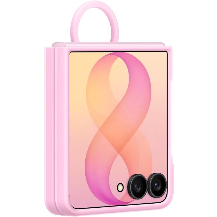 Оригінальний чохол Silicone Ring Magnet для Samsung Galaxy Flip 8 (EF-EF776CVEGUA) - Pink: фото 5 з 5
