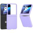 Пластиковый чехол Deexe Hard Shell (FF) для Motorola Razr 50 - Purple (358700V)