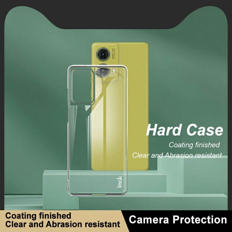 Пластиковий чохол IMAK Crystal II Pro для Motorola Moto G85 - Transparent: фото 4 з 8