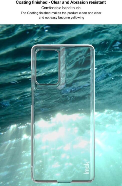 Пластиковий чохол IMAK Crystal II Pro для Motorola Moto G85 - Transparent: фото 7 з 8