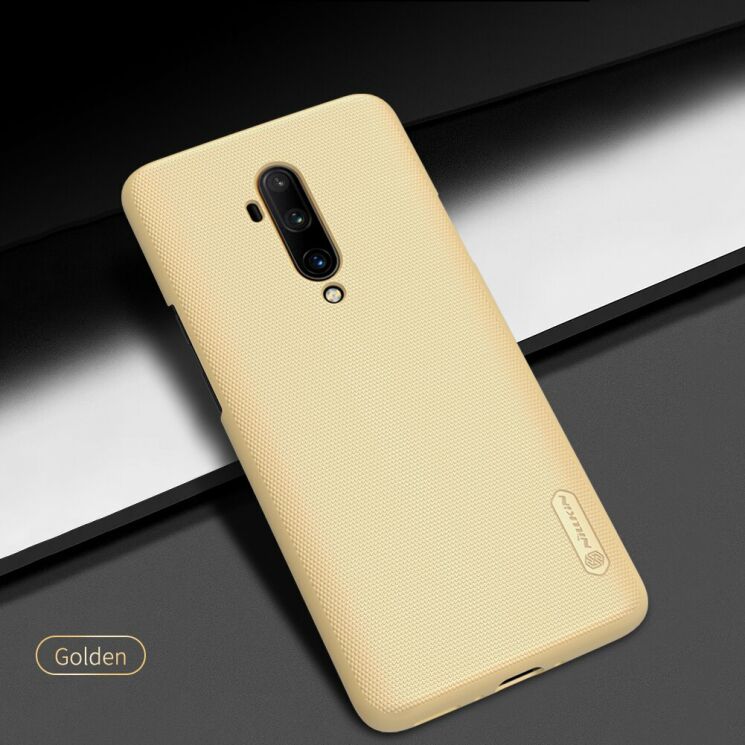 Пластиковий чохол NILLKIN Frosted Shield для OnePlus 7T Pro - Gold: фото 7 з 20
