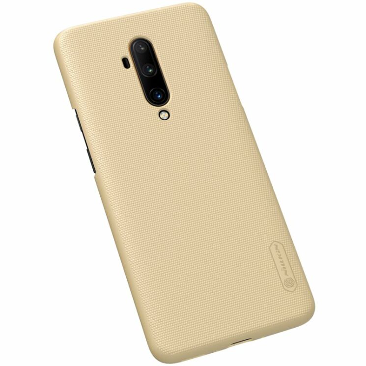 Пластиковий чохол NILLKIN Frosted Shield для OnePlus 7T Pro - Gold: фото 6 з 20