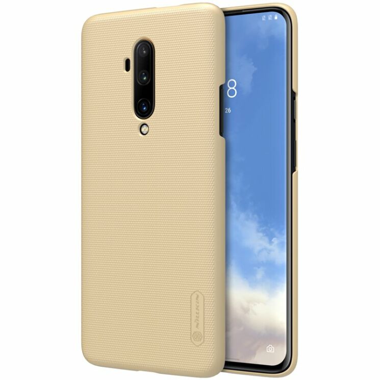 Пластиковий чохол NILLKIN Frosted Shield для OnePlus 7T Pro - Gold: фото 1 з 20
