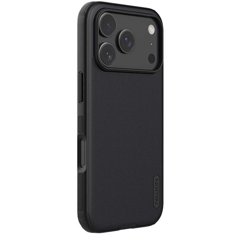 Пластиковый чехол NILLKIN Frosted Shield Pro для Apple iPhone 17 Pro - Black: фото 2 из 18