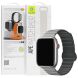 Ремешок Blueo Magnetic Silicone для Apple Watch 46 / 45 / 44 / SE 44 / 42 (Series 1-3) / Ultra / Ultra 2 - Grey (371815H). Фото 2 из 6