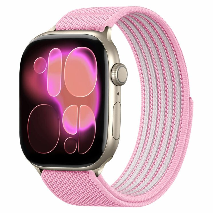 Ремінець Deexe Active Band для Apple Watch 45 / 44 / SE 44 / 42 (Series 1-3) / Ultra (Gen 1-4) - Pink: фото 2 з 5