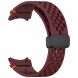 Ремешок Deexe Astra Strap для Samsung Galaxy Watch 4 / 4 Classic / 5 / 5 Pro / 6 / 6 Classic / 7 / FE - Wine Red (358122WR). Фото 4 из 7