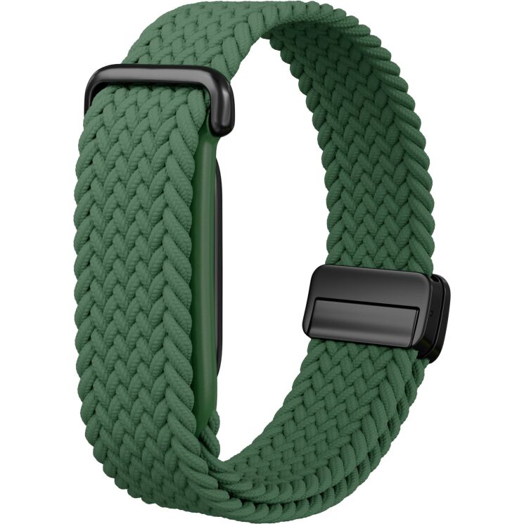 Ремешок Deexe Braided Loop для Google Fitbit Air - Olive Green: фото 1 из 3