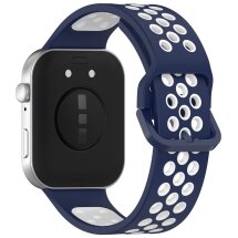 Ремінець Deexe Dual Color для Huawei Watch Fit 3 - Midnight Blue / White: фото 1 з 7