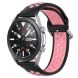 Ремешок Deexe Dual Color для Samsung Galaxy Watch 3 (41mm) - Black / Pink (235406F). Фото 5 из 5