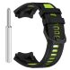 Ремешок Deexe Dual Color для Xiaomi Amazfit T-ReX 3 - Black / Green (382705BG). Фото 3 из 9