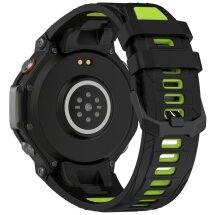 Ремешок Deexe Dual Color для Xiaomi Amazfit T-ReX 3 - Black / Green: фото 1 из 9