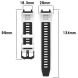 Ремешок Deexe Dual Color для Xiaomi Amazfit T-ReX 3 - Black / Green (382705BG). Фото 9 из 9
