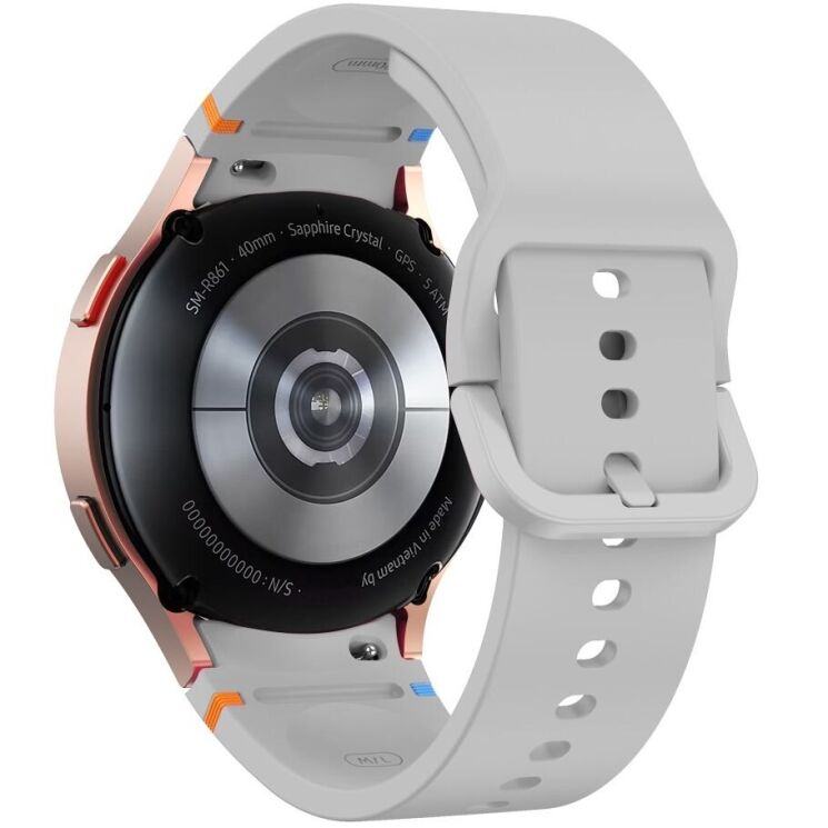 Ремінець Deexe Elino Strap для Samsung Galaxy Watch 4 / 5 / 6 / 7 / FE (40mm) - Light Grey: фото 1 з 6