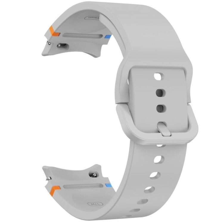 Ремінець Deexe Elino Strap для Samsung Galaxy Watch 4 / 5 / 6 / 7 / FE (40mm) - Light Grey: фото 3 з 6