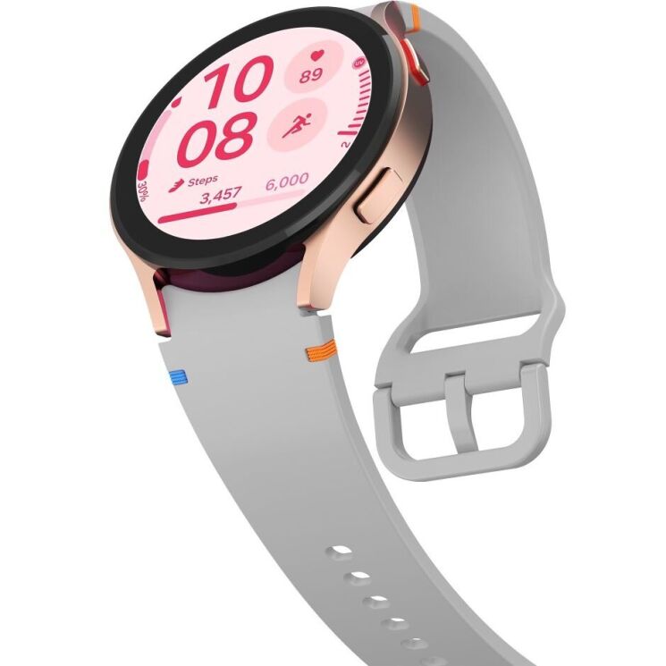 Ремінець Deexe Elino Strap для Samsung Galaxy Watch 4 / 5 / 6 / 7 / FE (40mm) - Light Grey: фото 4 з 6
