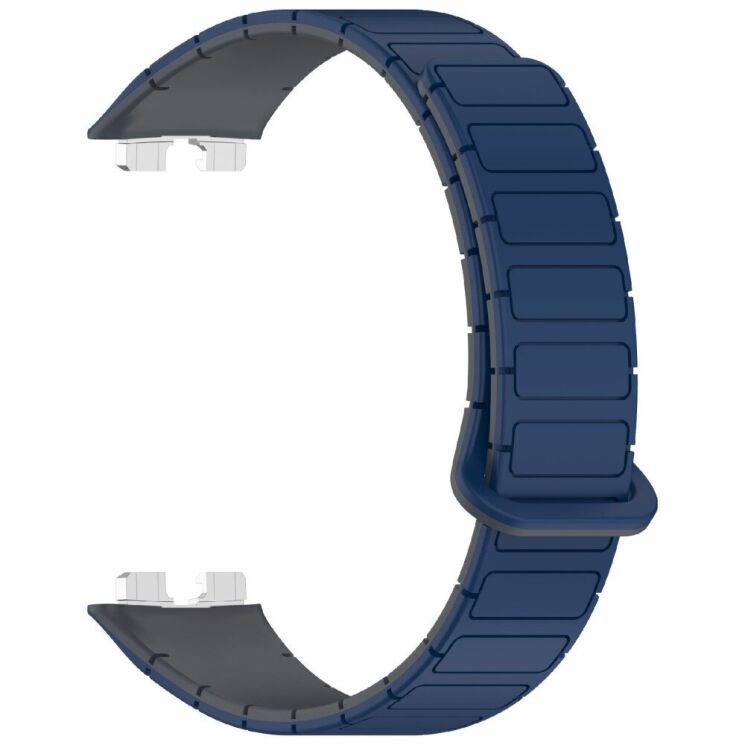Ремешок Deexe Flexible Fit для Huawei Band 8 / 9 / 10 - Midnight Blue / Grey: фото 3 из 6