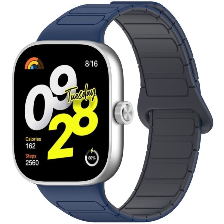 Ремешок Deexe Flexible Fit для Xiaomi Redmi Watch 4 / Mi Smart Band 8 Pro / Band 9 Pro - Midnight Blue: фото 2 из 6