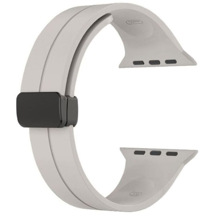 Ремінець Deexe Magnetic Braselet для Apple Watch 42 (Series 10/11) / 41 / 40 / SE 40 / 38 - Starlight: фото 5 з 8