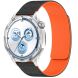 Ремінець Deexe Magnetic Silicone Strap для Huawei Watch GT 5 (46mm) - Black / Orange (895543BO). Фото 3 з 6