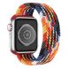 Ремешок Deexe Nylon Knitting для Apple Watch 42 (Series 10) / 41 / 40 / SE 40 / 38 - Colorful / Black / White (251836WK). Фото 1 из 6