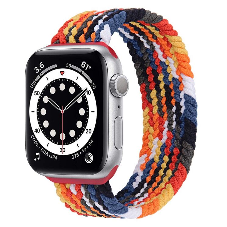 Ремешок Deexe Nylon Knitting для Apple Watch 42 (Series 10) / 41 / 40 / SE 40 / 38 - Colorful / Black / White: фото 2 из 6