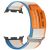 Ремінець Deexe Nylon Magic Tape для Samsung Galaxy Watch 8 (40/44mm) / 8 Classic - Orange / White: фото 1 з 3