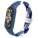 Ремешок Deexe Nylon Strap для Xiaomi Mi Band 7 - Blue / White (298704LW). Фото 4 из 5