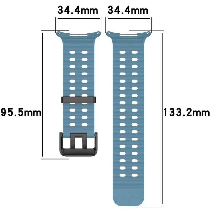 Ремешок Deexe Ocean Strap для Samsung Galaxy Watch Ultra (47mm) - Blue: фото 8 из 9