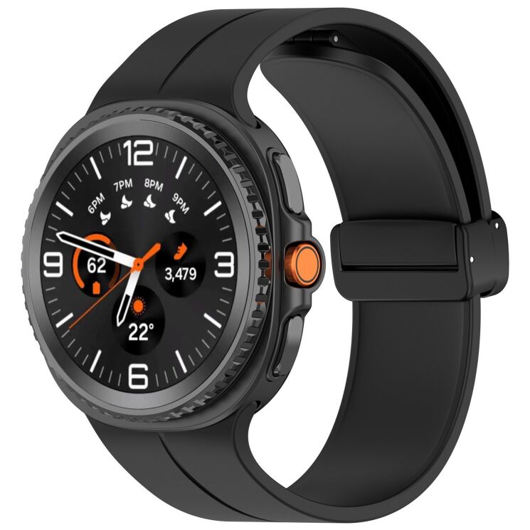 Ремешок Deexe Soft Line для Samsung Galaxy Watch 8 (40/44mm) / 8 Classic / Ultra (2025) - Black: фото 2 из 5