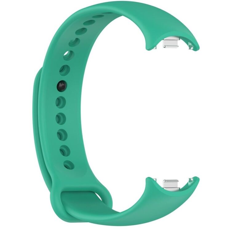 Ремешок Deexe Soft Silicone для Xiaomi Mi Smart Band 8 / 9 - Teal Green: фото 4 из 5
