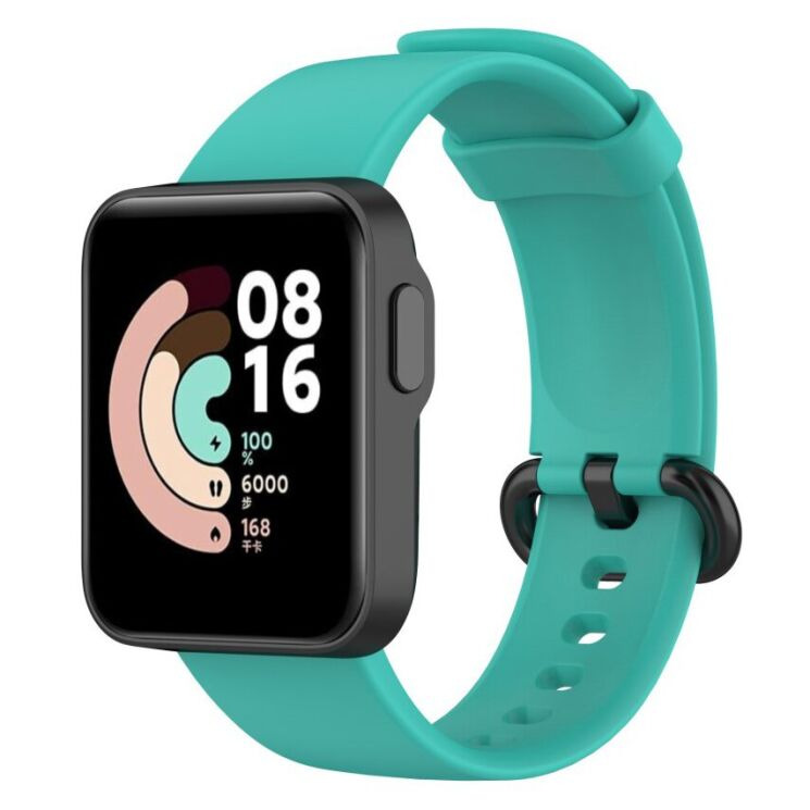 Ремінець Deexe Soft Silicone для Xiaomi Mi Watch Lite - Cyan: фото 1 з 3