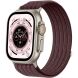 Ремешок Deexe Soft Weave для Apple Watch 49 / 46 / 45 / 44 / SE 44 / 42 (Series 1-3) / Ultra / Ultra 2 / Ultra 3 - Plum (371861WR). Фото 2 из 5