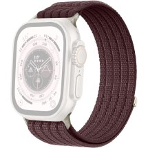 Ремешок Deexe Soft Weave для Apple Watch 49 / 46 / 45 / 44 / SE 44 / 42 (Series 1-3) / Ultra / Ultra 2 / Ultra 3 - Plum: фото 1 из 5
