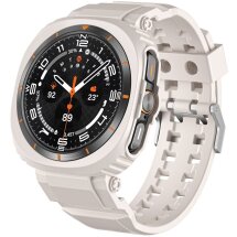 Ремешок Deexe Solid Color для Samsung Galaxy Watch Ultra - Starlight: фото 1 из 8