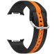 Ремешок Deexe Sport Strap для Samsung Galaxy Watch 8 (40/44mm) / 8 Classic - Black / Orange (384178OB). Фото 3 из 6