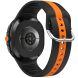 Ремешок Deexe Sport Strap для Samsung Galaxy Watch 8 (40/44mm) / 8 Classic - Black / Orange (384178OB). Фото 1 из 6