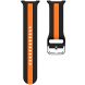 Ремешок Deexe Sport Strap для Samsung Galaxy Watch 8 (40/44mm) / 8 Classic - Black / Orange (384178OB). Фото 5 из 6