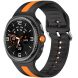 Ремешок Deexe Sport Strap для Samsung Galaxy Watch 8 (40/44mm) / 8 Classic - Black / Orange (384178OB). Фото 2 из 6