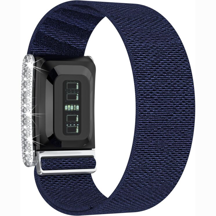 Ремешок для часов Deexe Shiny Strap для WHOOP 5.0 - Dark Blue (403108DB) Ремешок для часов Deexe Shiny Strap для WHOOP 5.0 - Dark Blue: фото 2 из 6
