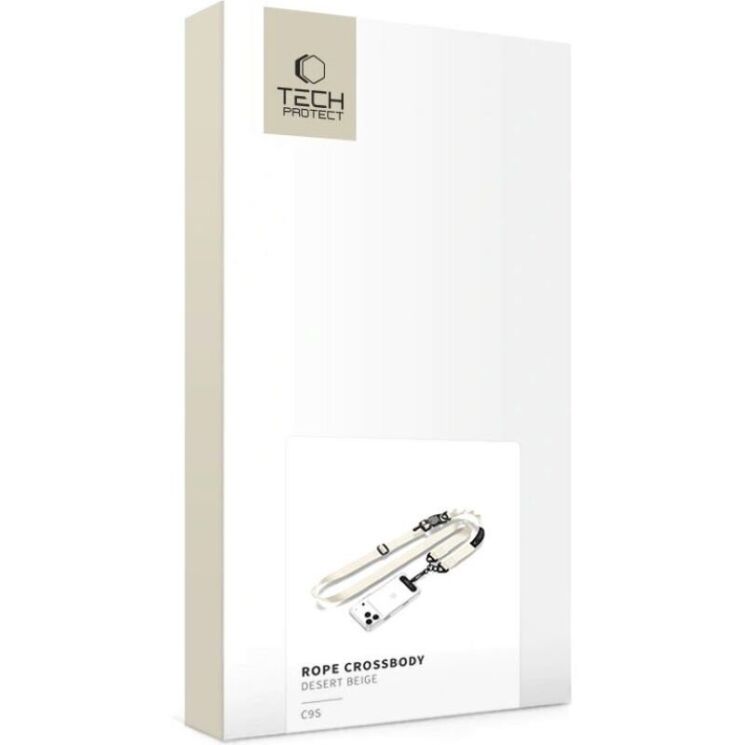 Ремешок для смартфона Tech-Protect C9S Rope Crossbody - Desert Beige (983018D) Ремешок для смартфона Tech-Protect C9S Rope Crossbody - Desert Beige: фото 4 из 7
