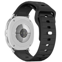 Ремешок KALEBOL Wave Pattern для Samsung Galaxy Watch 8 (40/44mm) / 8 Classic - Black: фото 1 из 5