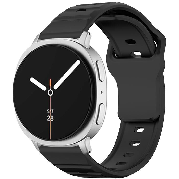 Ремешок KALEBOL Wave Pattern для Samsung Galaxy Watch 8 (40/44mm) / 8 Classic - Black: фото 2 из 5
