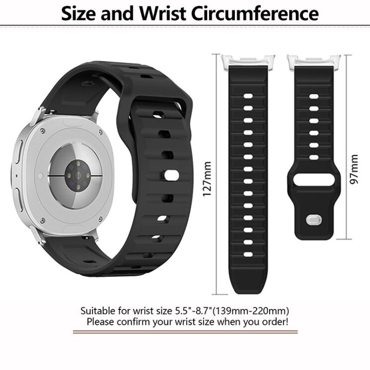 Ремешок KALEBOL Wave Pattern для Samsung Galaxy Watch 8 (40/44mm) / 8 Classic - Teal: фото 4 из 5