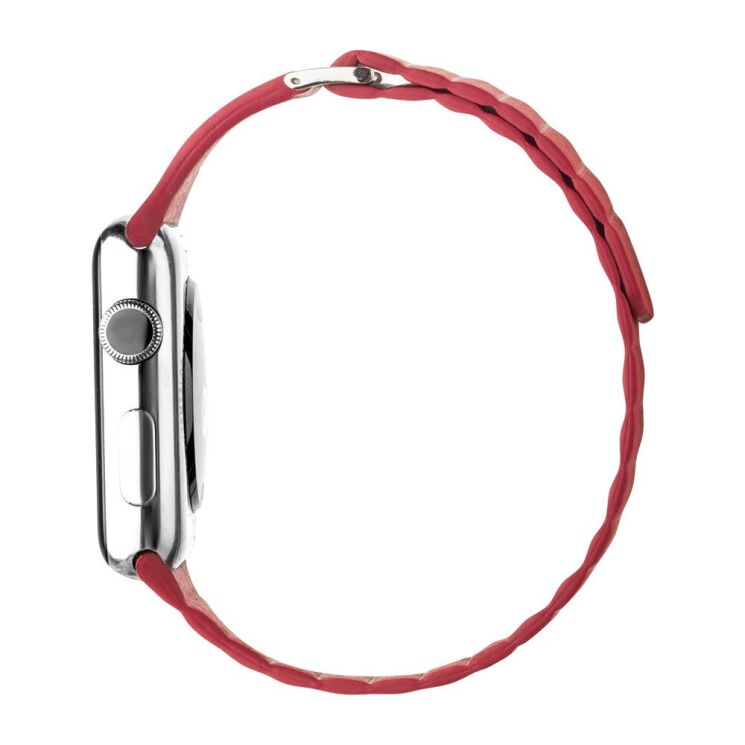 Ремінець QIALINO Magnetic Strap для Apple Watch 42 (Series 10) / 41 / 40 / SE 40 / 38 - Red: фото 4 з 4